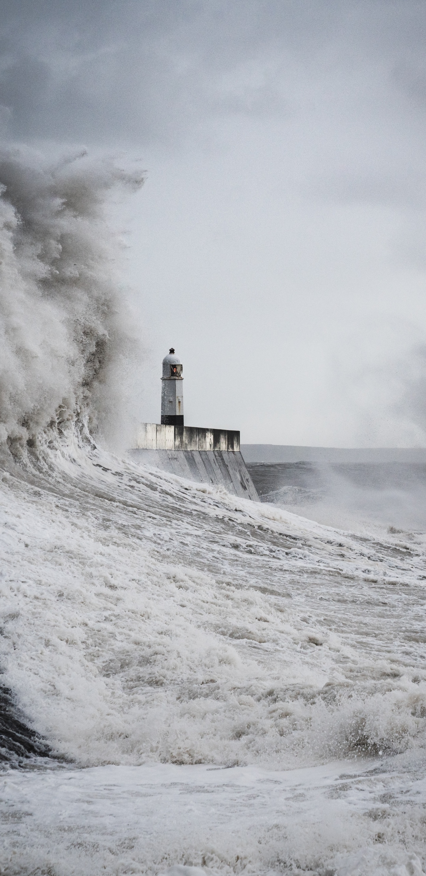 海岸, 信标, 大海, 性质, 灯塔 壁纸 1440x2960 允许