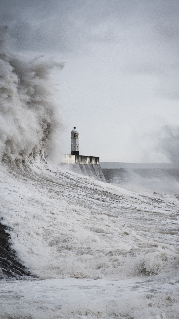 海岸, 信标, 大海, 性质, 灯塔 壁纸 720x1280 允许