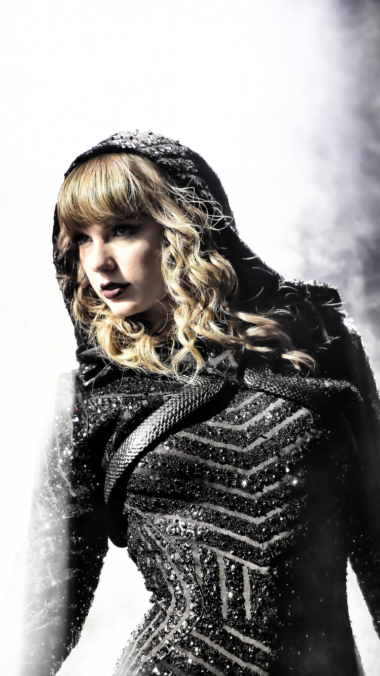 Taylor Swift, Concierto, Negro, Belleza, Monocromo. Wallpaper in 750x1334 Resolution