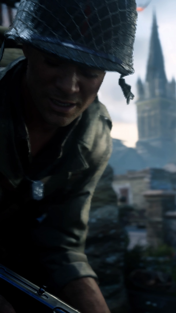 Soldier, Call of Duty WWII, Army, Military, Esports. Wallpaper in 720x1280 Resolution