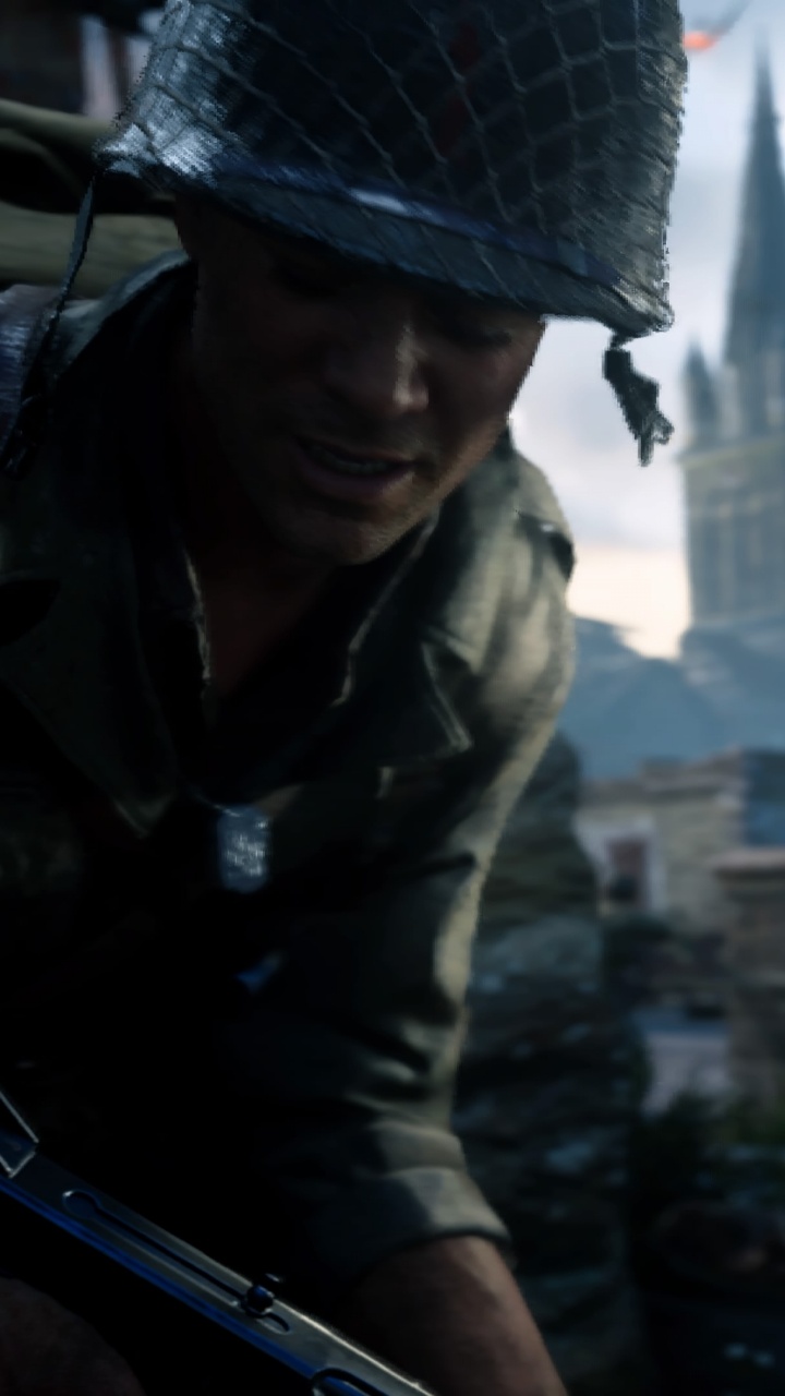 Soldier, Call of Duty WWII, Army, Military, Esports. Wallpaper in 720x1280 Resolution