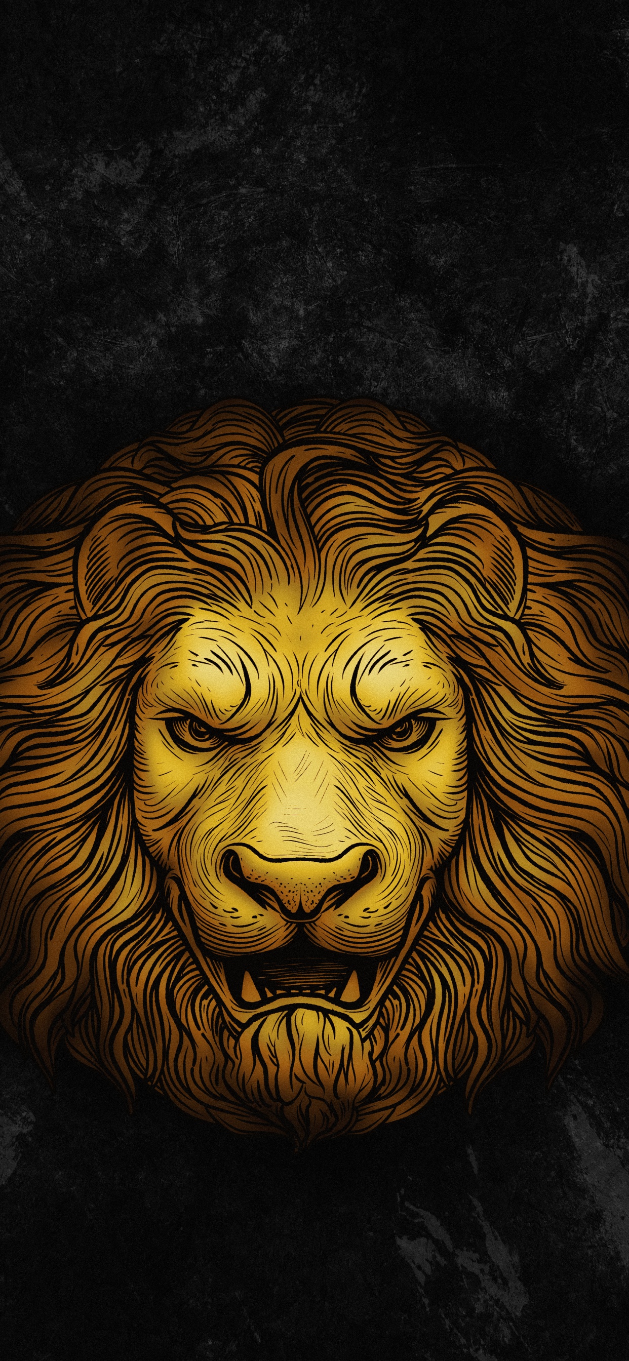 Head, Lion, Visual Arts, Painting, Carnivores. Wallpaper in 1242x2688 Resolution