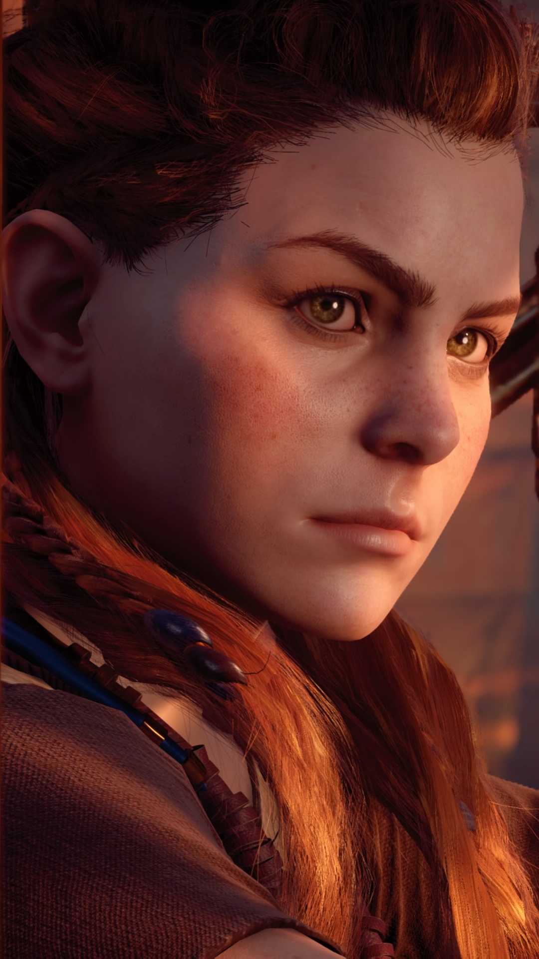 Aloy, Ps4, 小宅, 发型, 棕色的头发 壁纸 1080x1920 允许