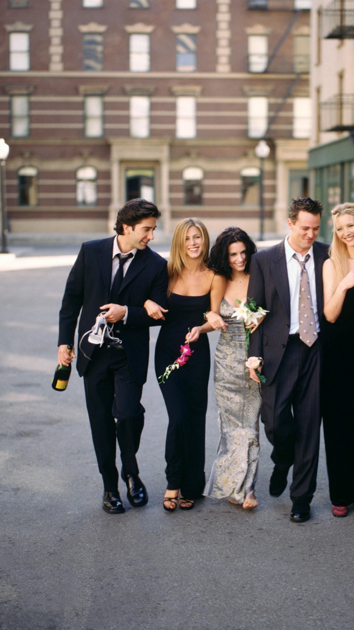 David Schwimmer, Matt LeBlanc, Amigo, Ross Geller, Traje. Wallpaper in 720x1280 Resolution