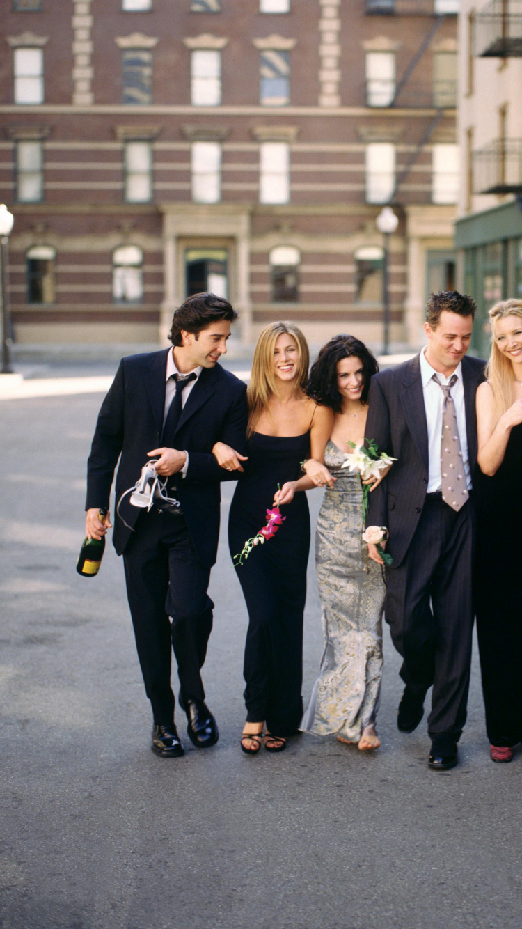 David Schwimmer, Matt LeBlanc, Freund, Ross Geller, Anzug. Wallpaper in 750x1334 Resolution