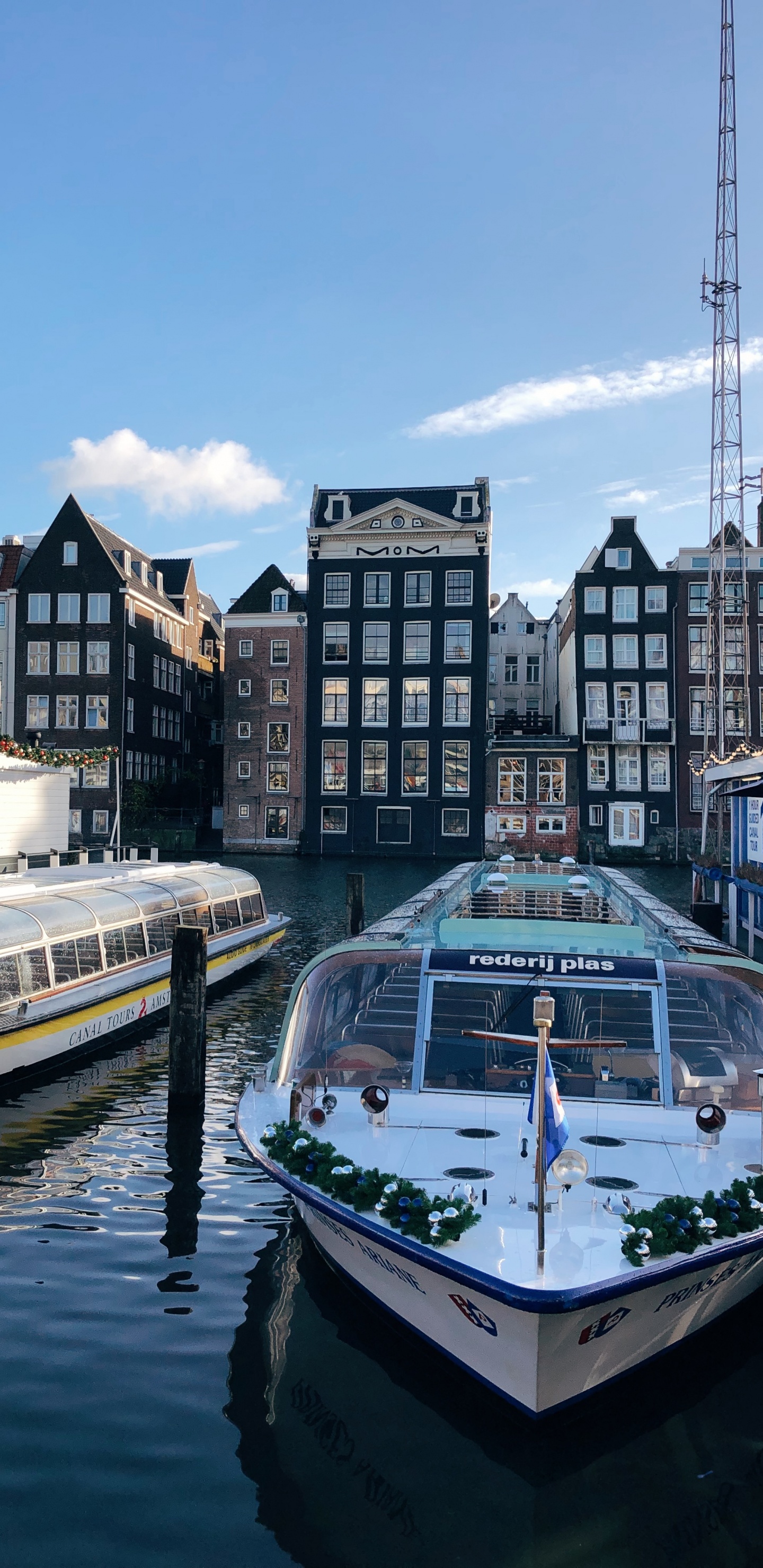 Ámsterdam, Agua, Cuerpo de Agua, la Vía Navegable, Moto de Agua. Wallpaper in 1440x2960 Resolution