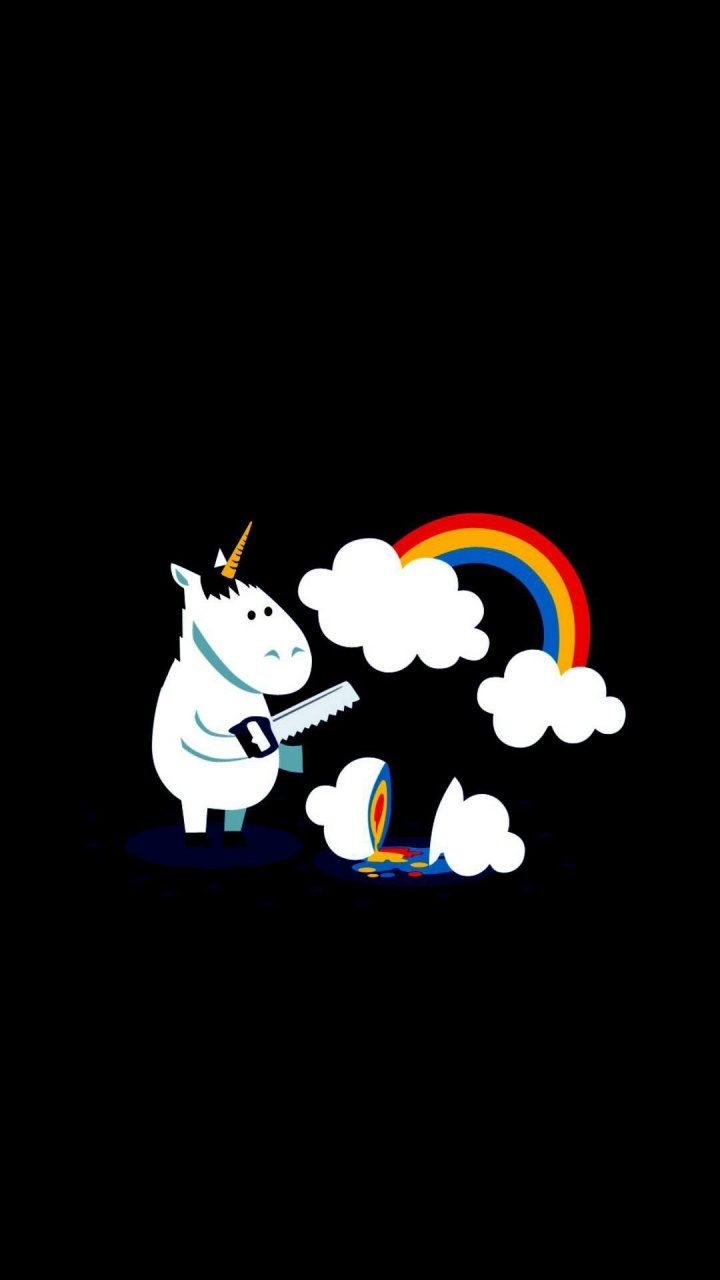White and Blue Animal Cartoon Character. Wallpaper in 720x1280 Resolution