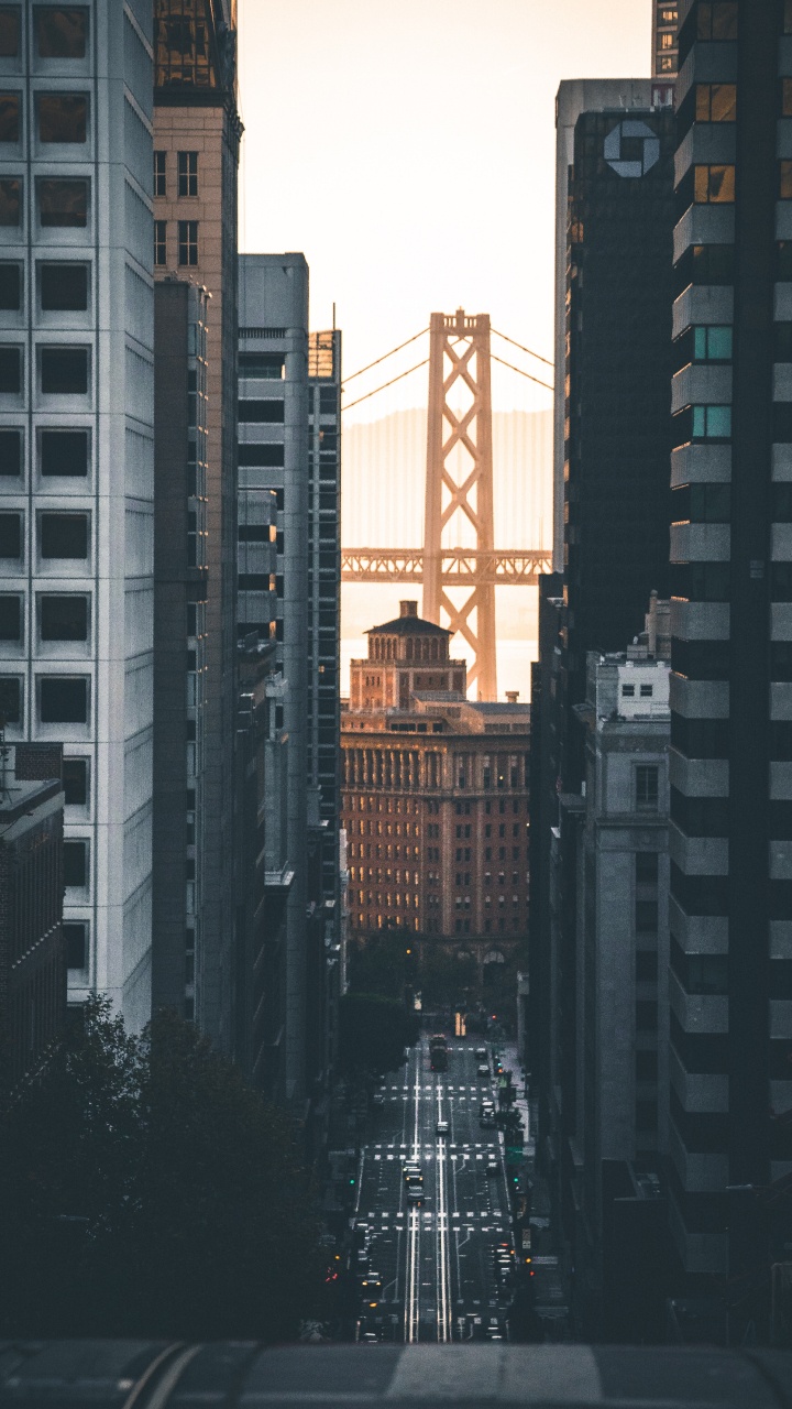 Gray Concrete Building During Night Time. Wallpaper in 720x1280 Resolution