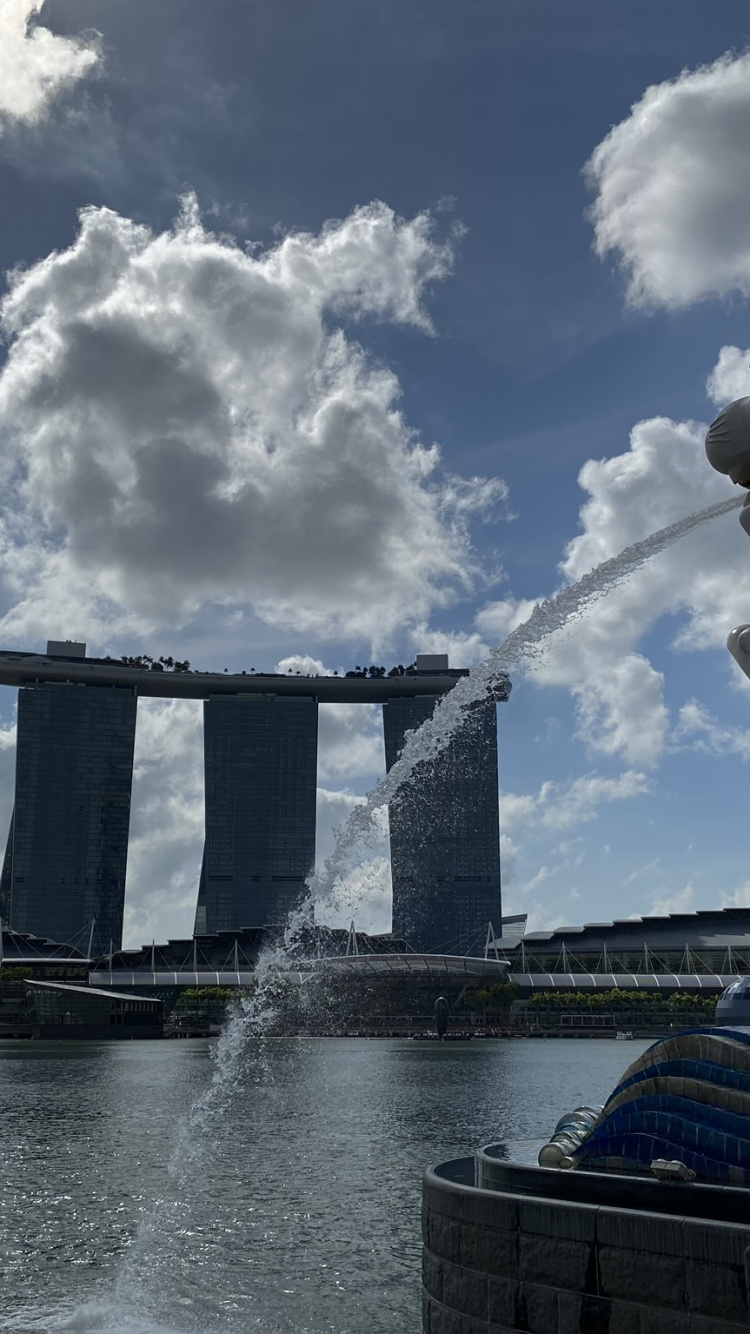 Singapore, Marina Bay Sands, Water, Marina Bay Sands Singapore, Tourist Attraction. Wallpaper in 750x1334 Resolution