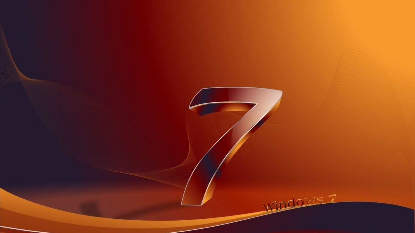 Windows7, Microsoft Windows, 橙色, Microsoft, 文本 壁纸 1366x768 允许