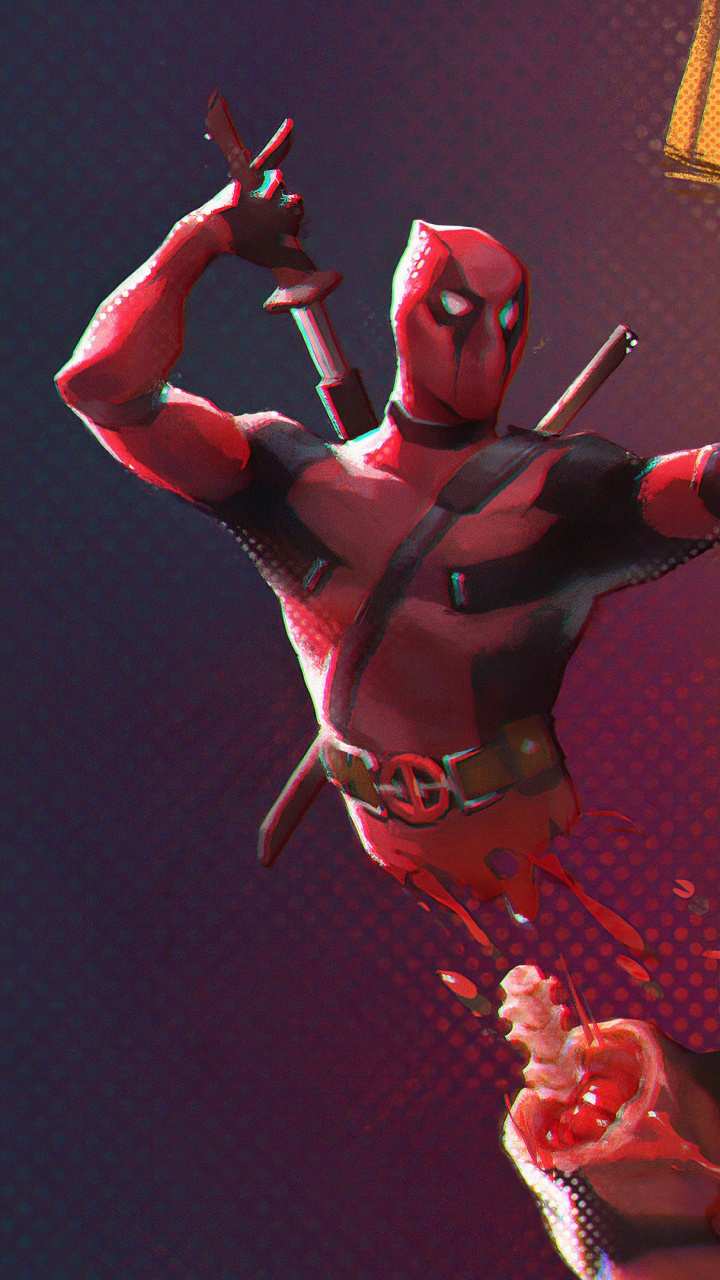 Woman in Red and Black Costume Standing Beside Black and White Animal. Wallpaper in 720x1280 Resolution