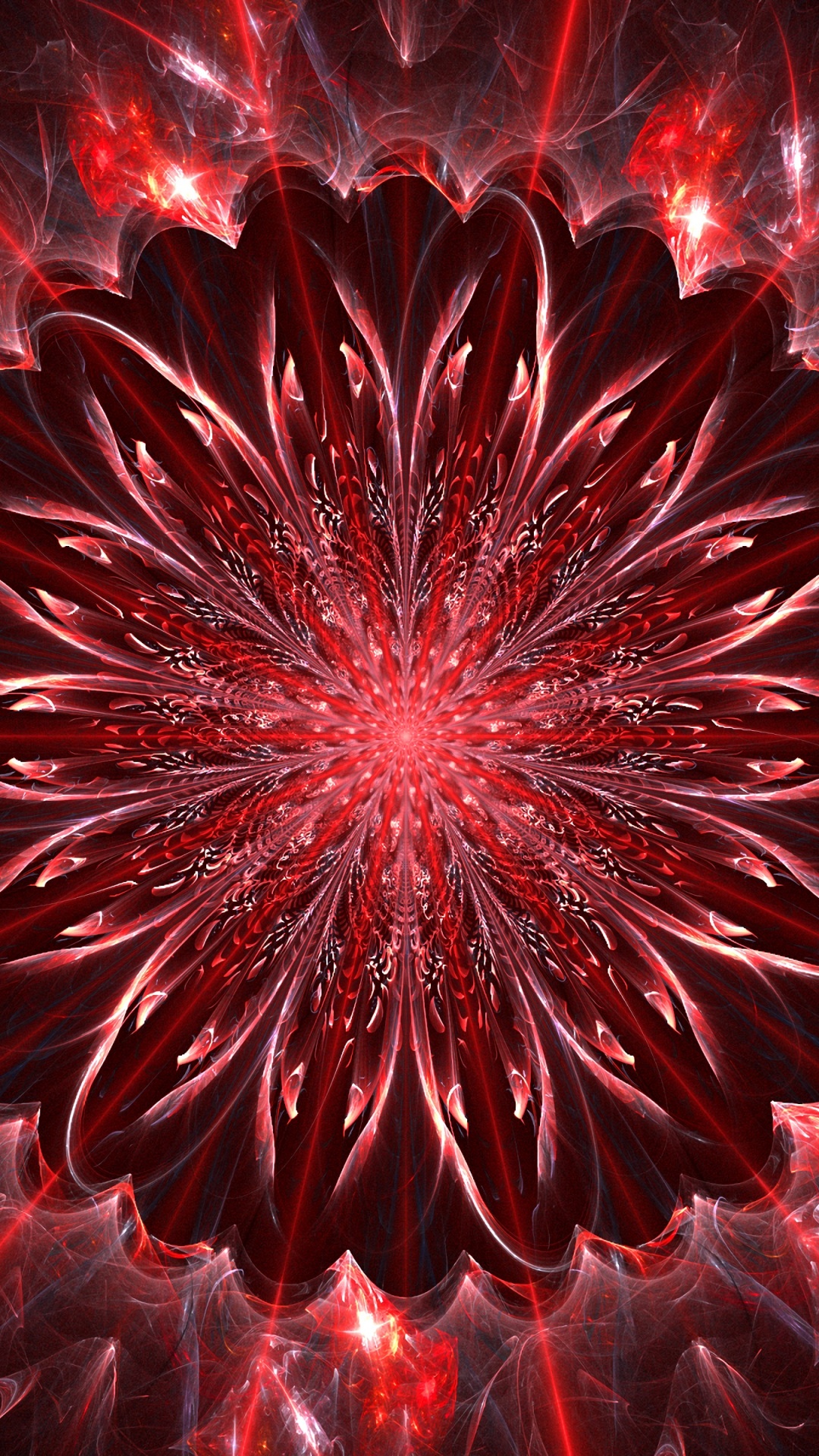 Red and White Round Light. Wallpaper in 1080x1920 Resolution