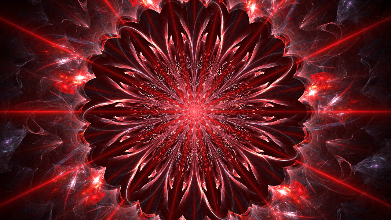 Rotes Und Weißes Rundes Licht. Wallpaper in 1280x720 Resolution