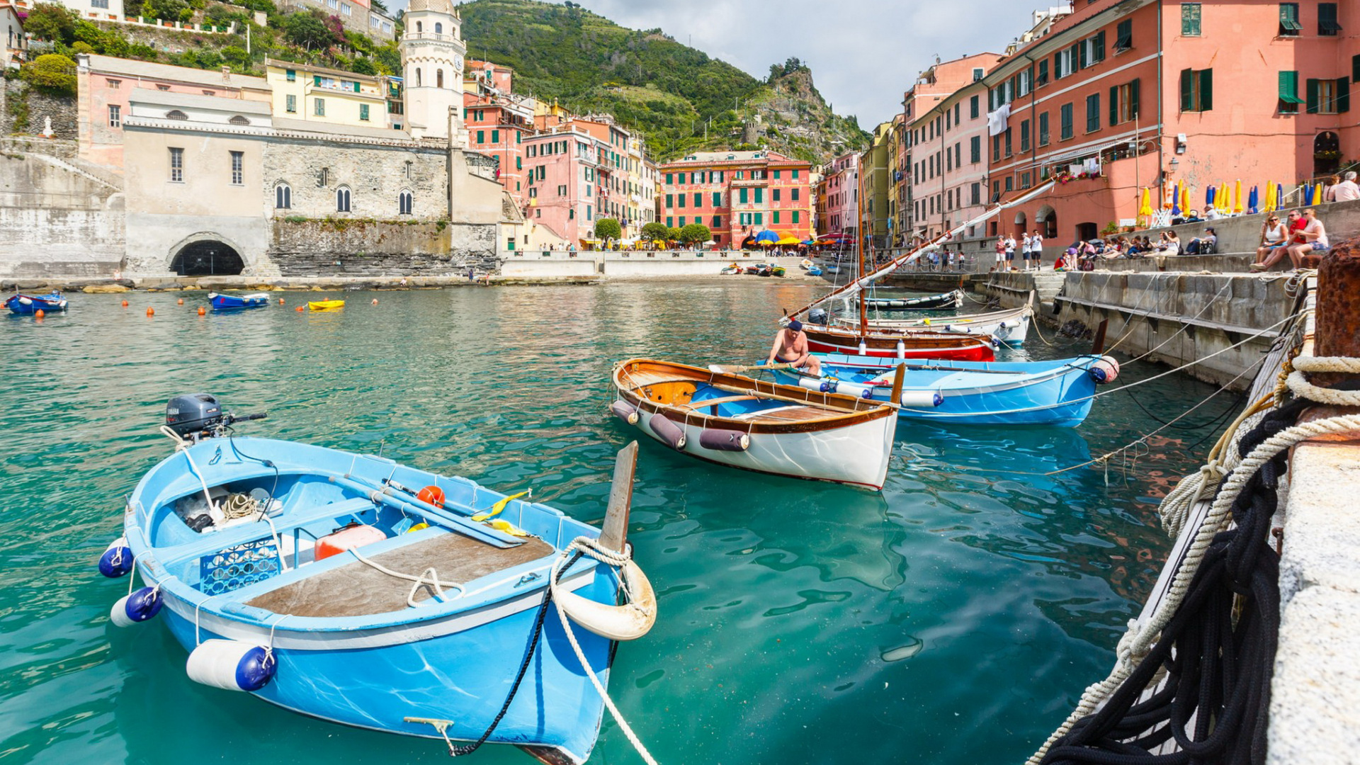 韦尔纳扎, 水运, 旅游业, 的房子, 运河 壁纸 1920x1080 允许