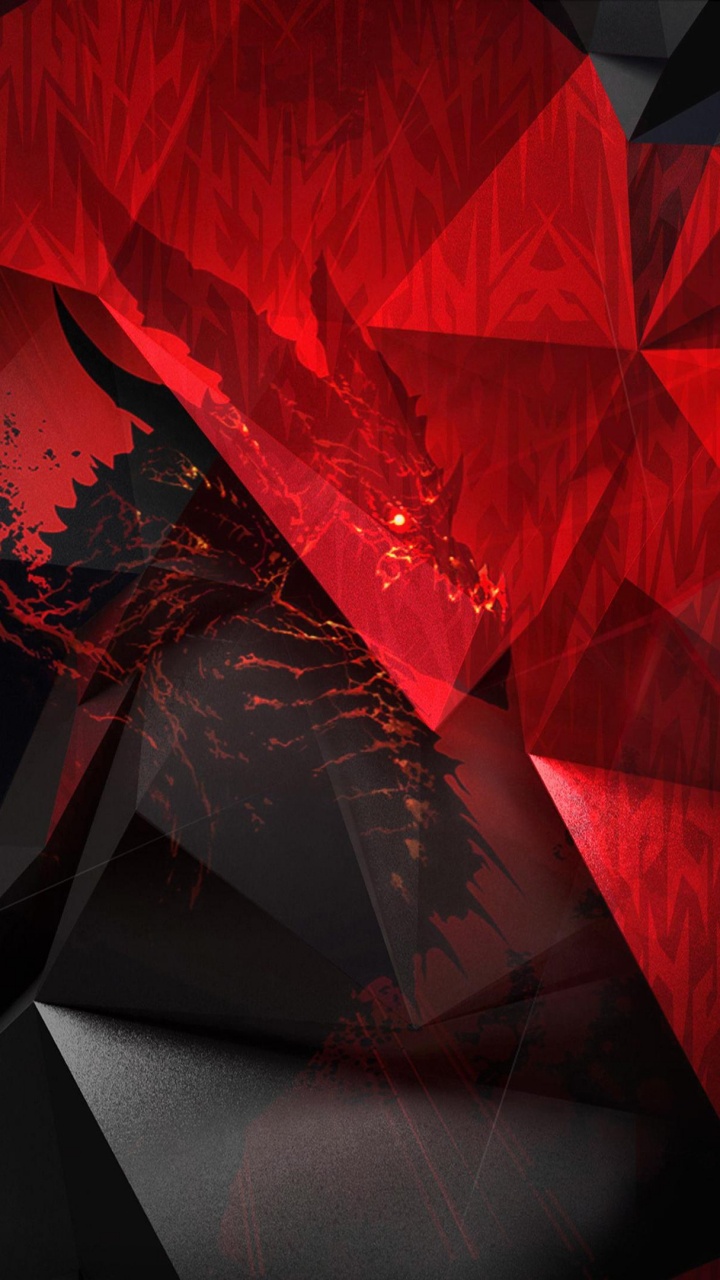 Red and Black Abstract Painting. Wallpaper in 720x1280 Resolution