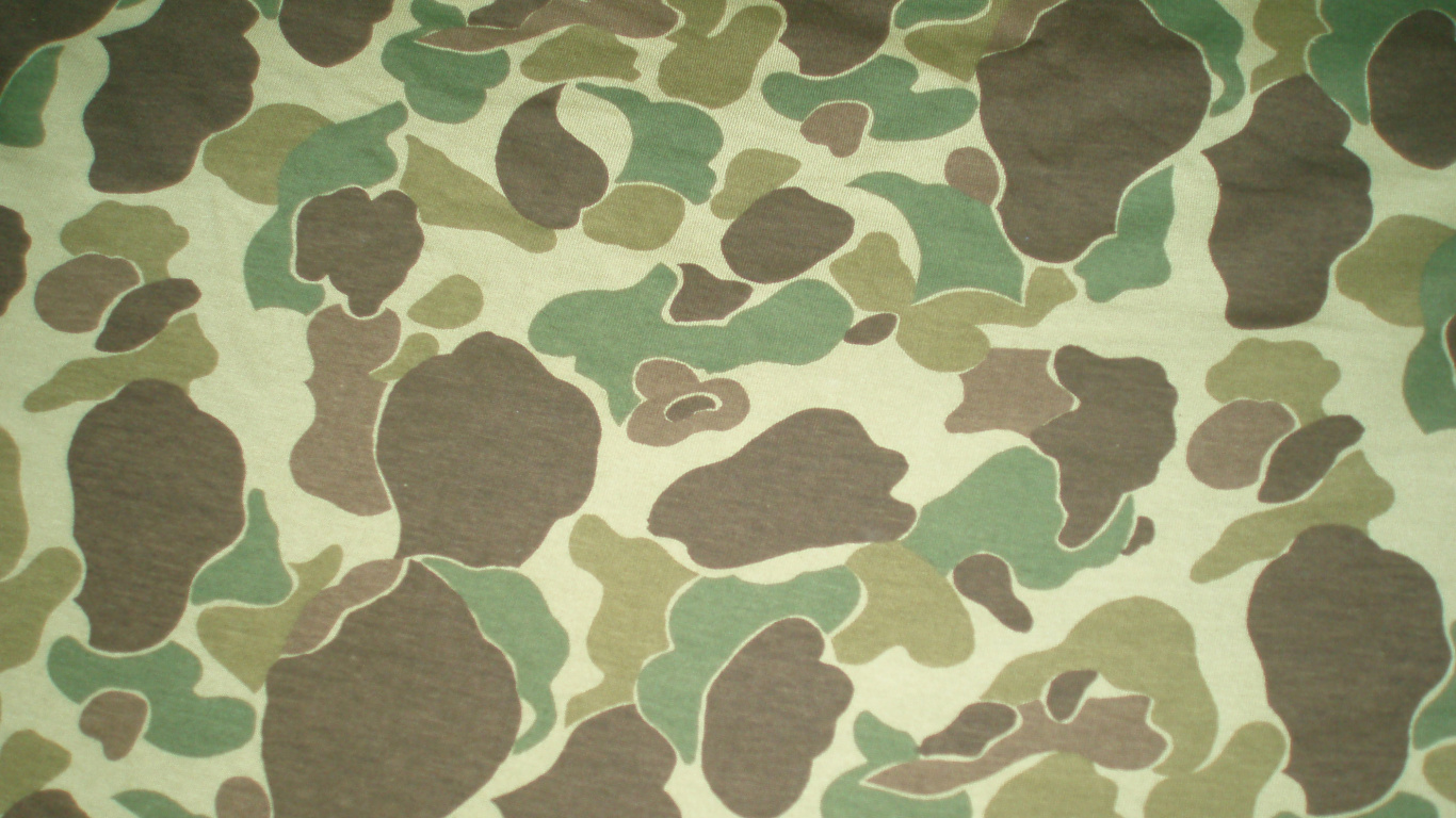 Textil de Lunares Verde y Marrón. Wallpaper in 1366x768 Resolution