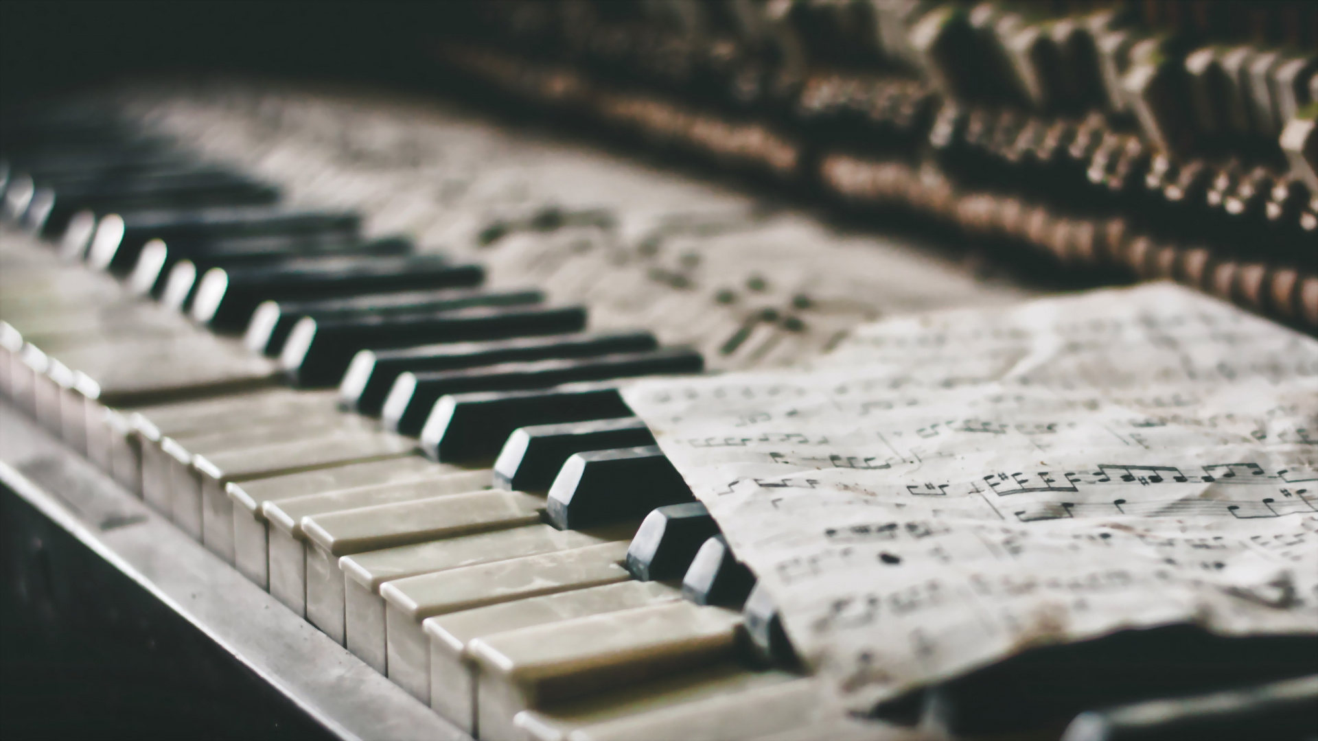 Piano, Nota Musical, Partitura, Teclado, Texto. Wallpaper in 1920x1080 Resolution