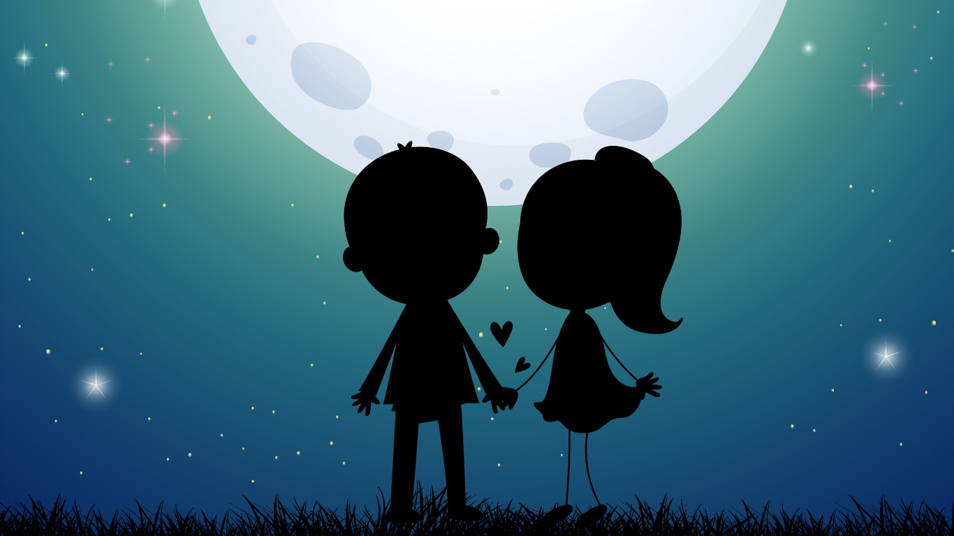 Silhouette, Cliparts, Vektor-Grafiken, Illustration, Ballon. Wallpaper in 1366x768 Resolution