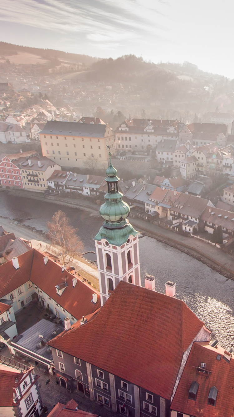 Vue Aérienne Des Bâtiments de la Ville Pendant la Journée. Wallpaper in 750x1334 Resolution
