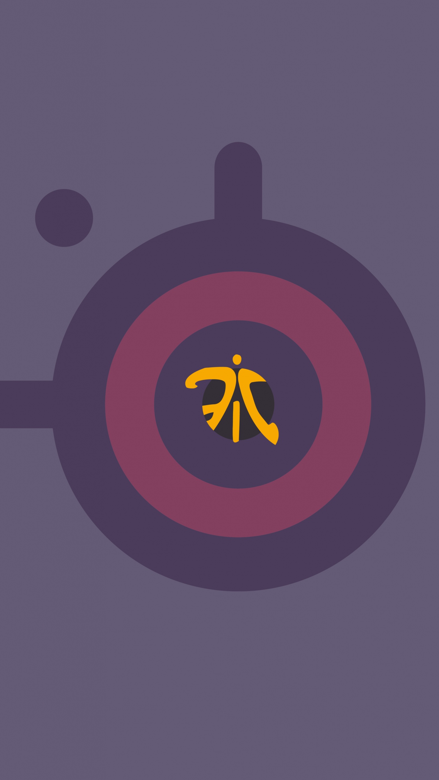 Schwarz-gelbes Sternlogo. Wallpaper in 1440x2560 Resolution