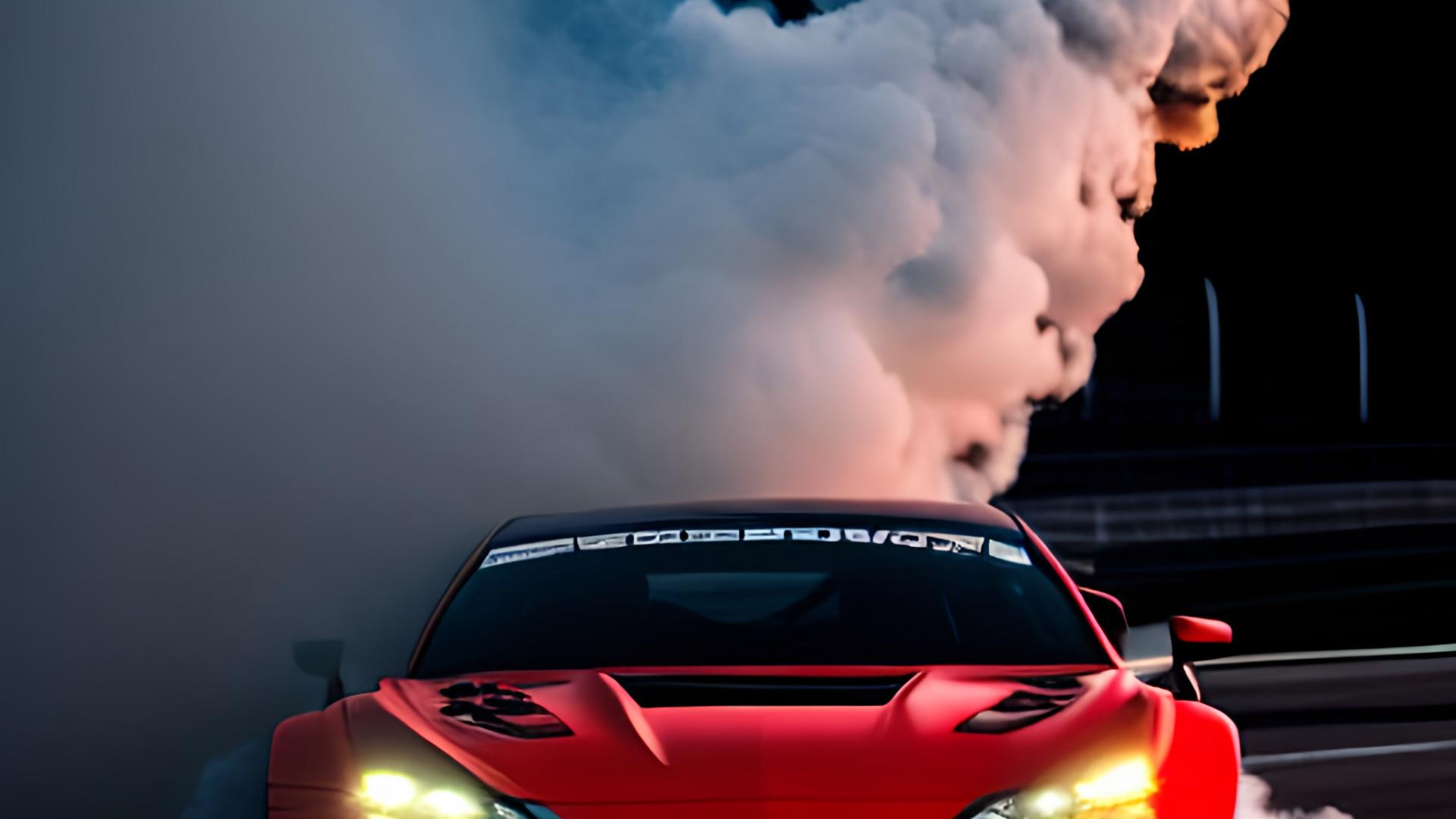Wallpaper ID 10322  sportscar drift neon smoke speed 4k free download