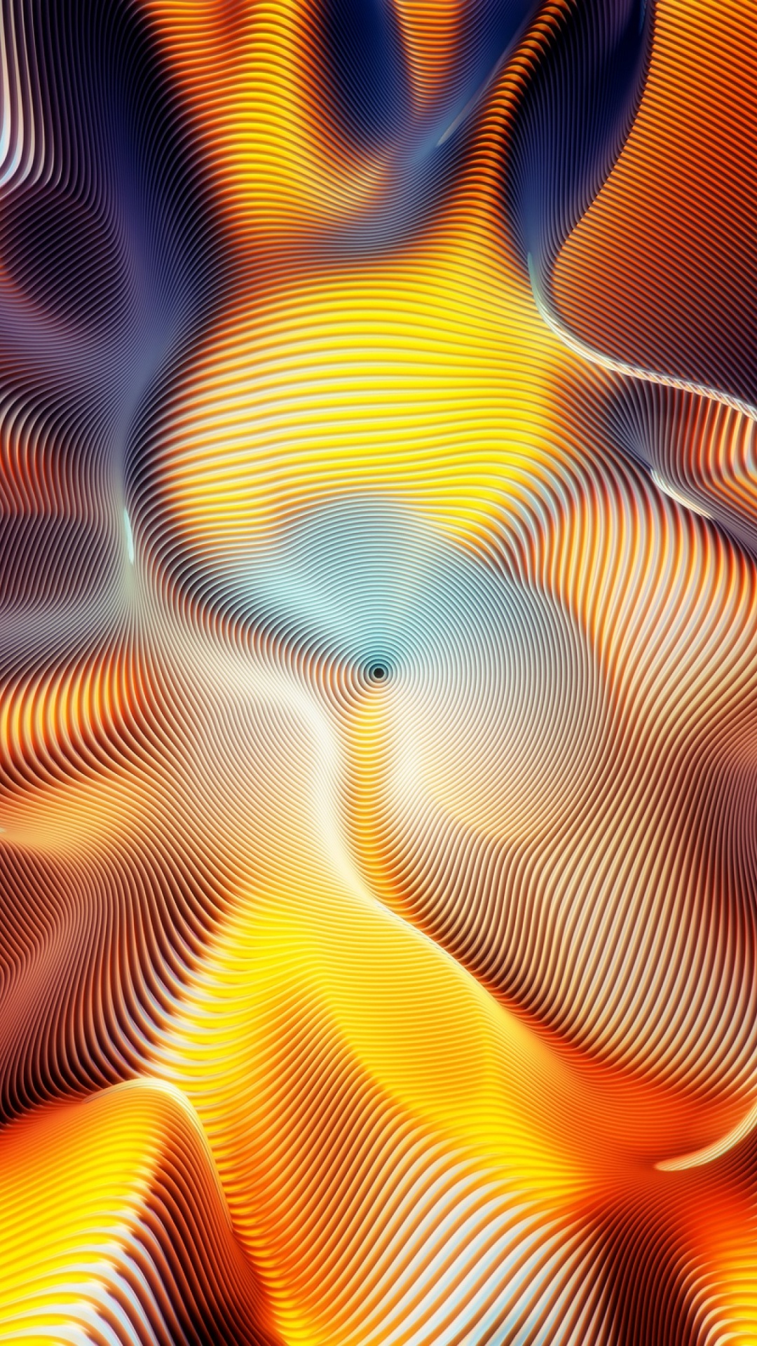 Blue and Orange Abstract Painting. Wallpaper in 1080x1920 Resolution