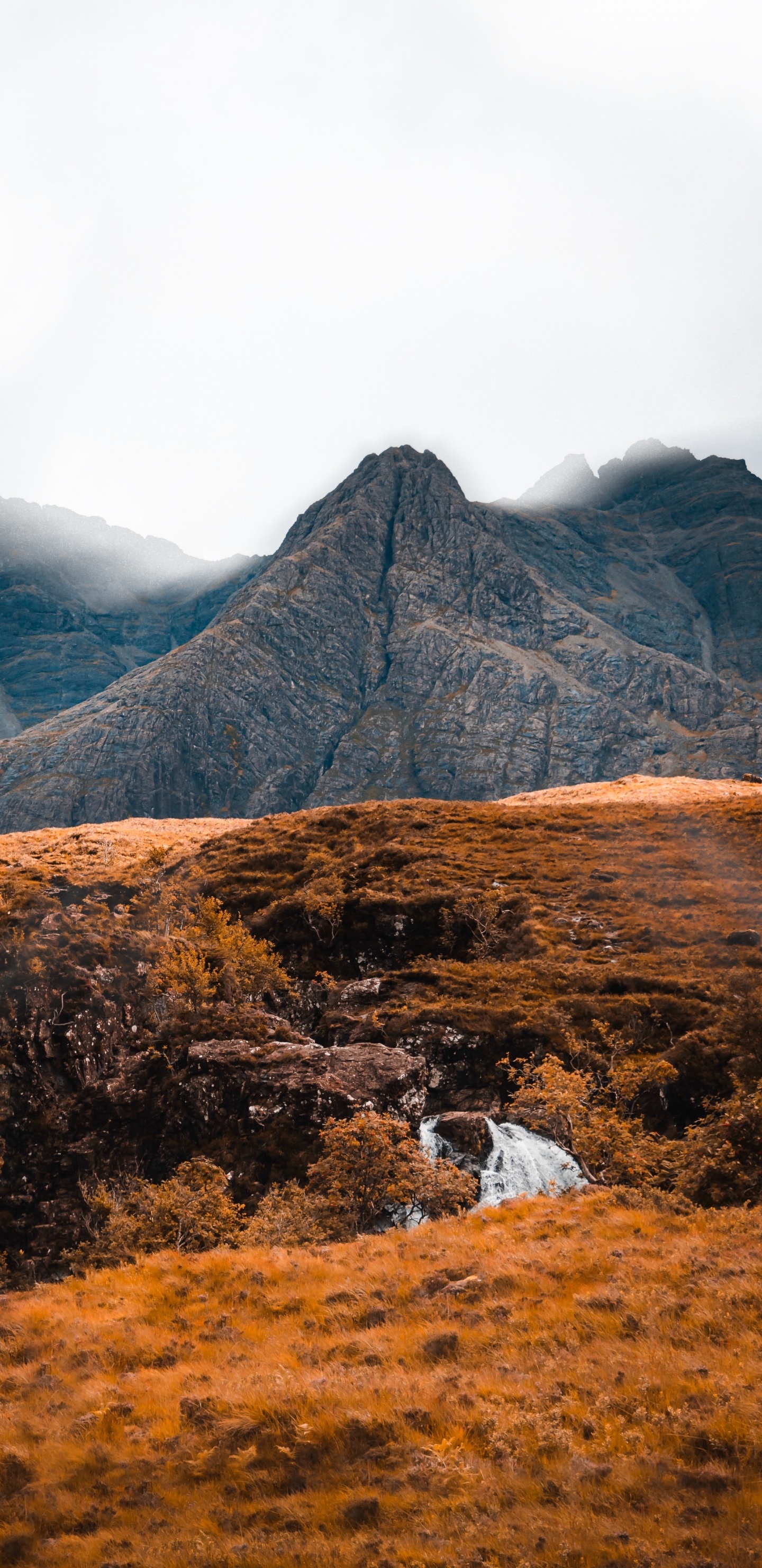 Mountain Range, Mountain, Highland, Mountainous Landforms, Nature. Wallpaper in 1440x2960 Resolution