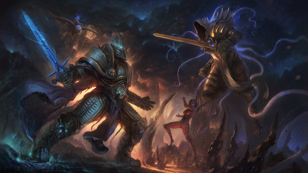 Los Héroes de la Tormenta, Mundo de Warcraft, Diablo, Illidan Stormrage, Sarah Kerrigan. Wallpaper in 1280x720 Resolution