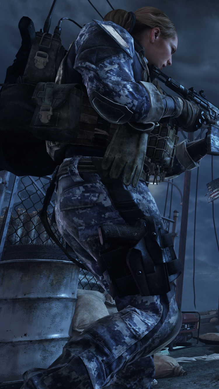 Call of Duty Ghosts, Infinity Ward, Multiplayer-video-Spiel, Activision, Pc-Spiel. Wallpaper in 750x1334 Resolution