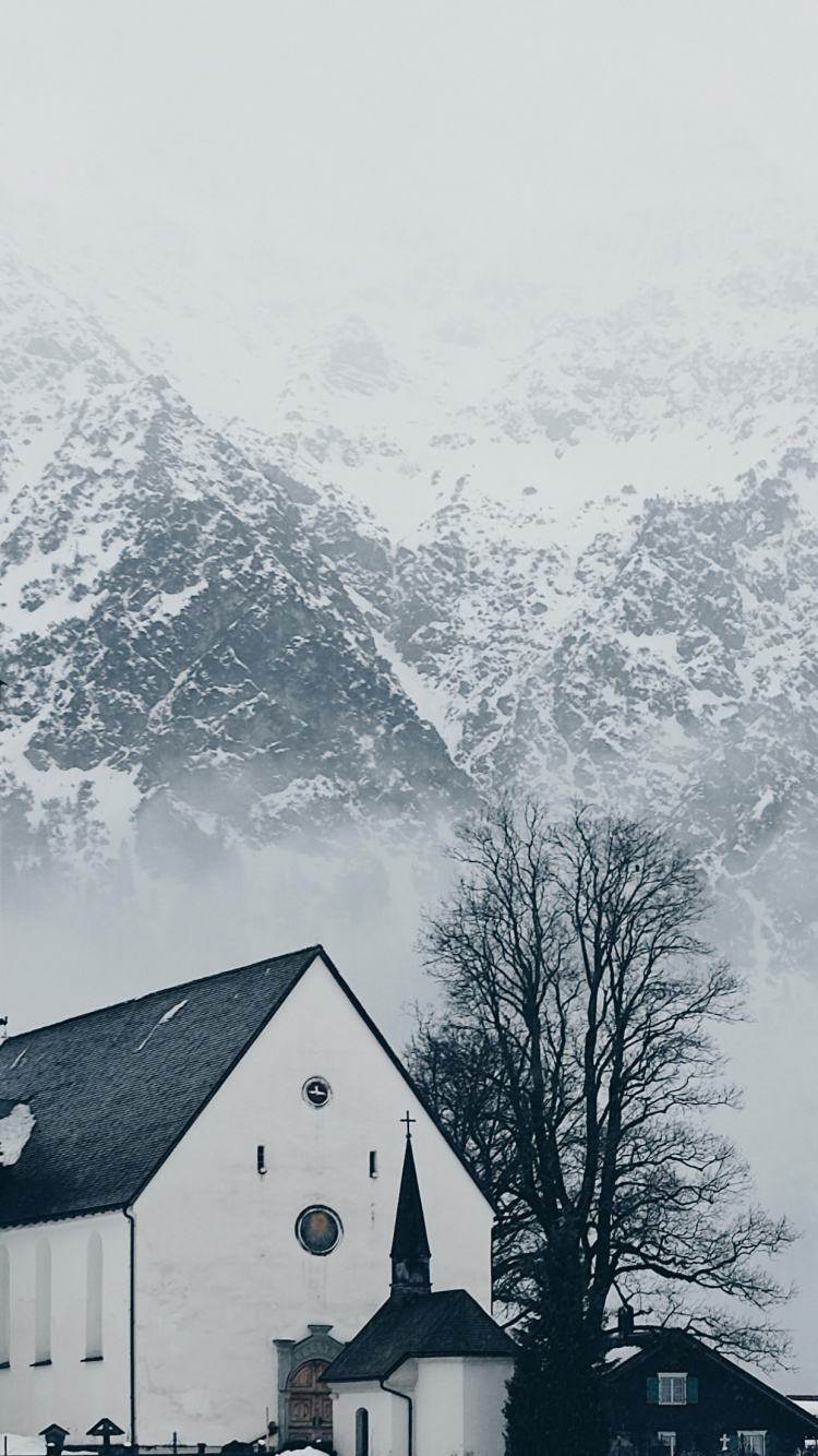 Plant, Mountain, Building, Tree, Slope. Wallpaper in 750x1334 Resolution