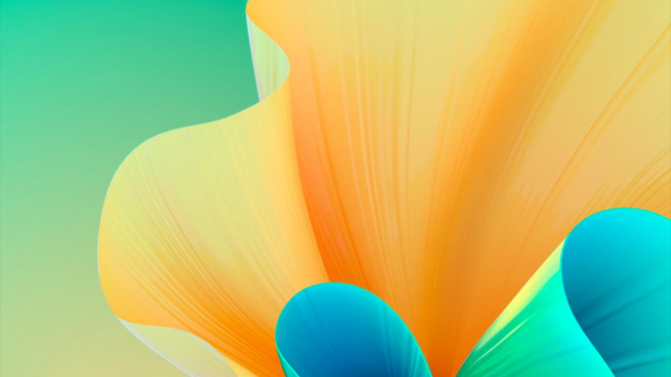 Volant, Azure, Pétale, Geste, Art. Wallpaper in 1366x768 Resolution