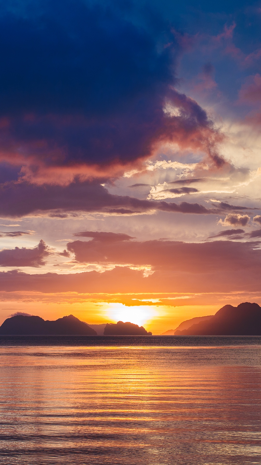 余辉, 人体内的水, 地平线, 性质, 日落 壁纸 1080x1920 允许