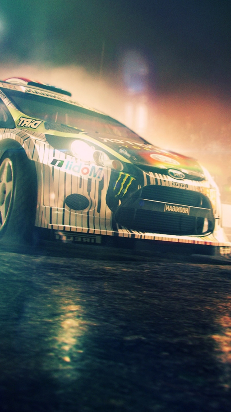 烟雾, 反射, 光, 的车城 壁纸 750x1334 允许