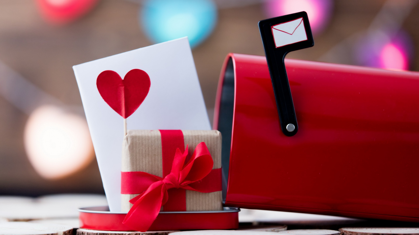 le Jour de Valentines, Cœur, Amour, Autocollant, Romance Film. Wallpaper in 1366x768 Resolution