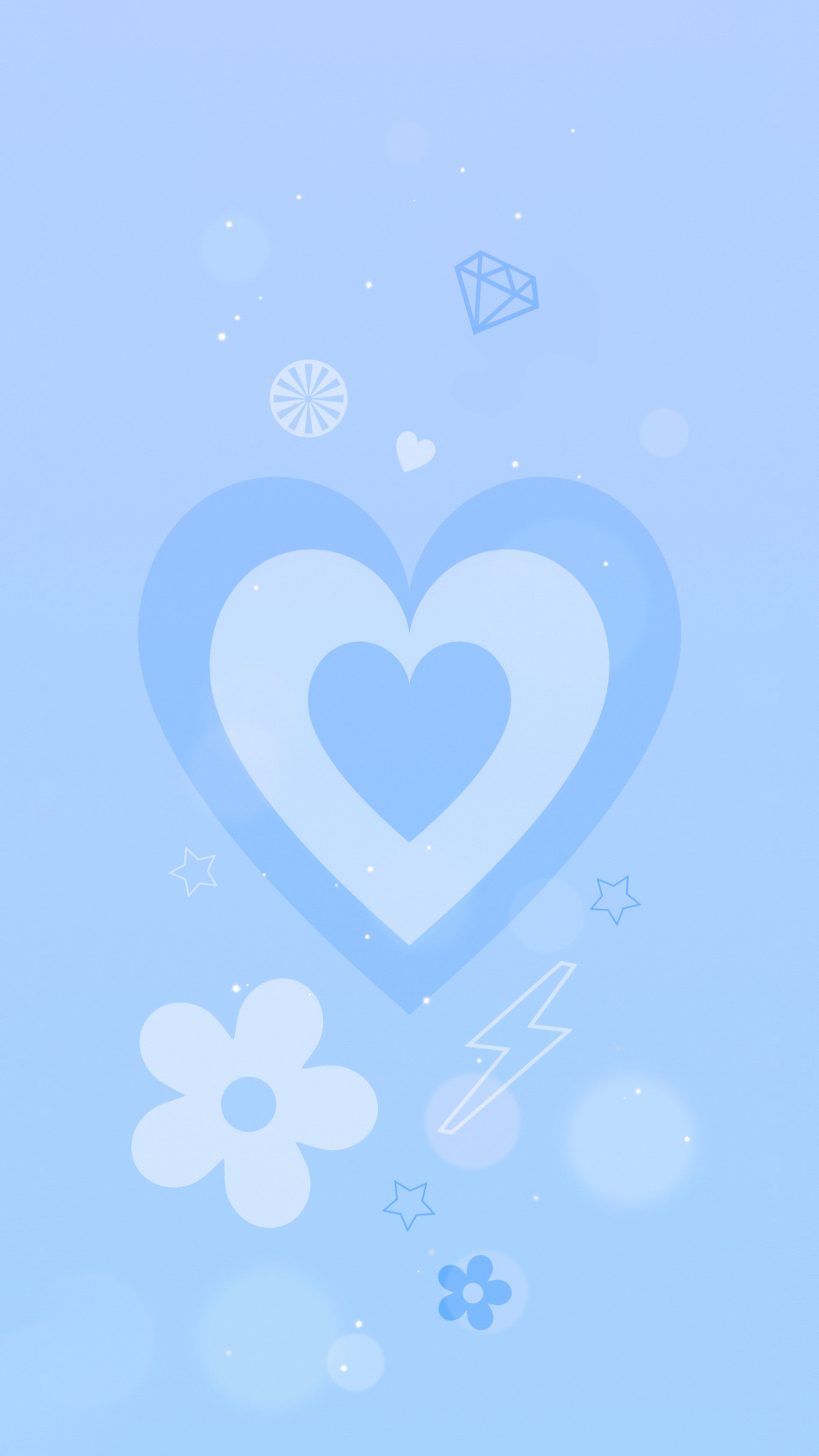 blue heart latte wallpaper  Cute blue wallpaper Retro wallpaper iphone  Heart iphone wallpaper