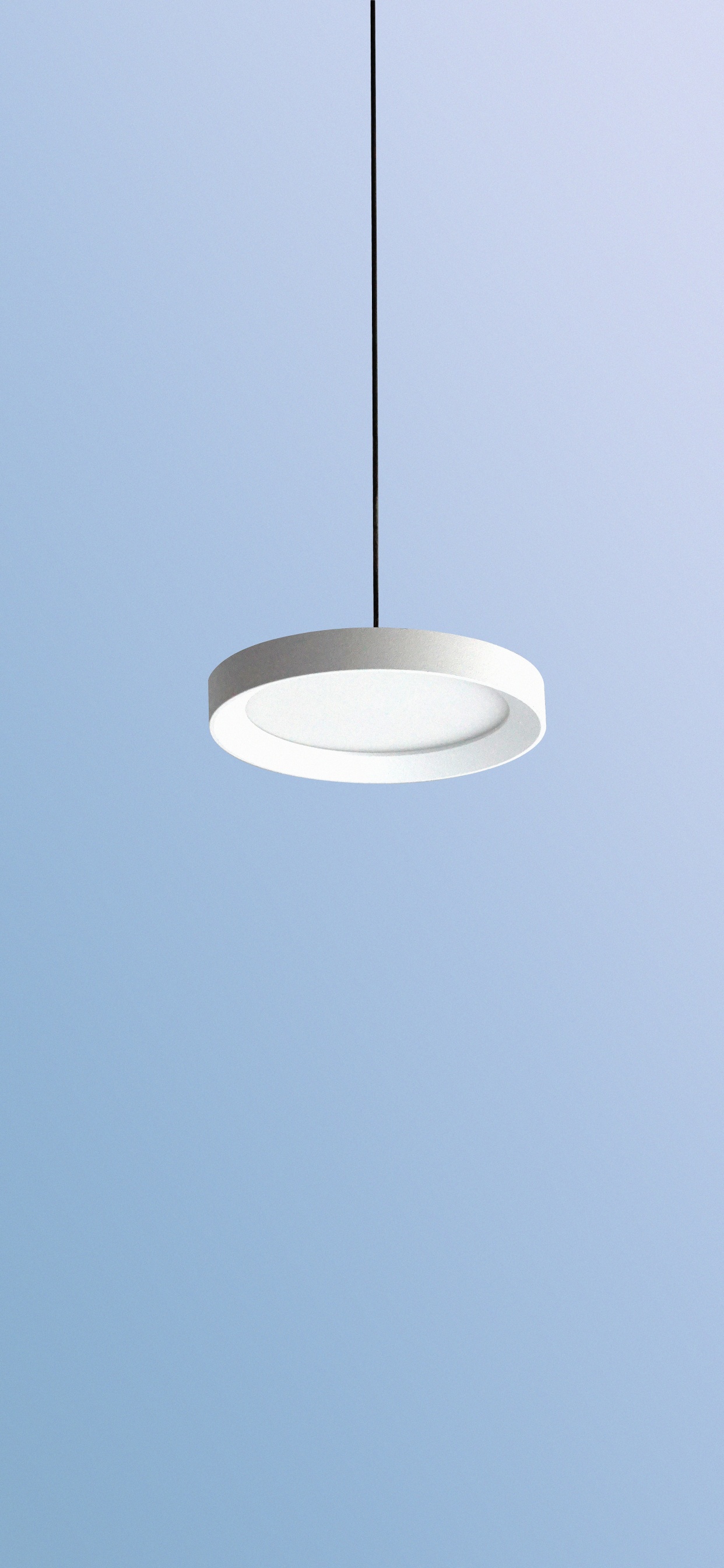 White Pendant Lamp Turned Off. Wallpaper in 1242x2688 Resolution