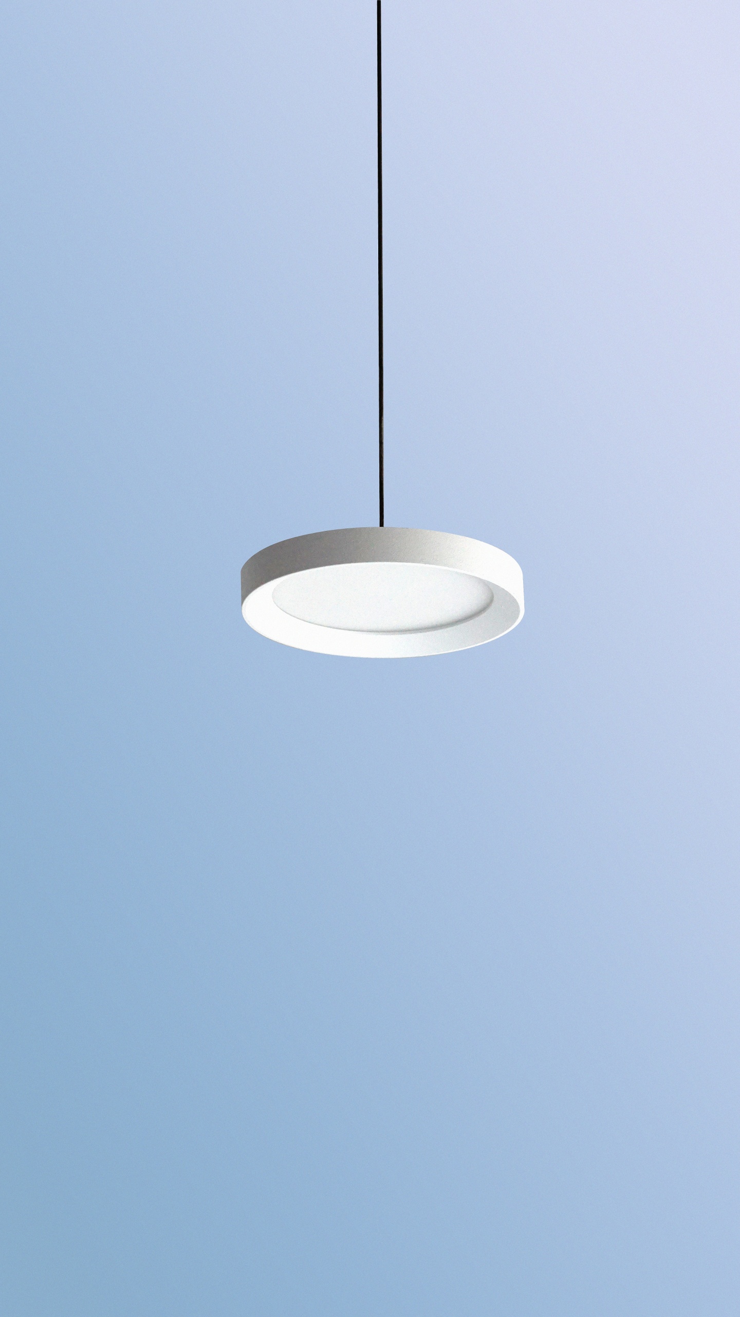 White Pendant Lamp Turned Off. Wallpaper in 1440x2560 Resolution