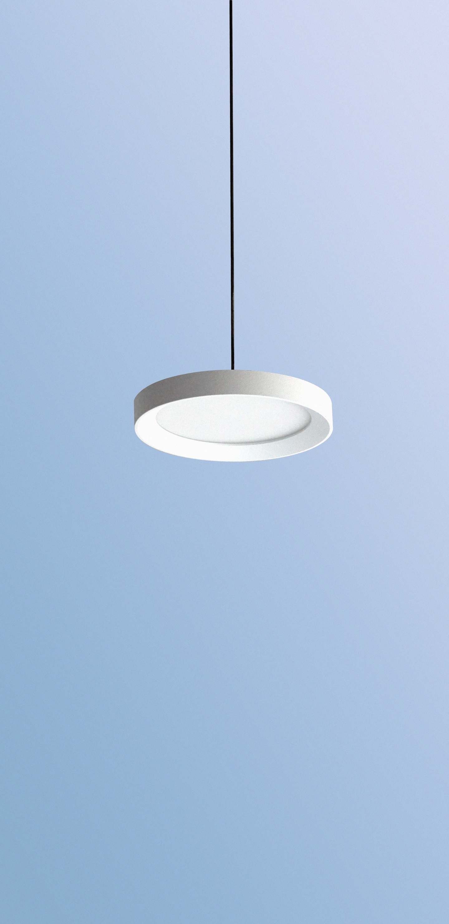 White Pendant Lamp Turned Off. Wallpaper in 1440x2960 Resolution