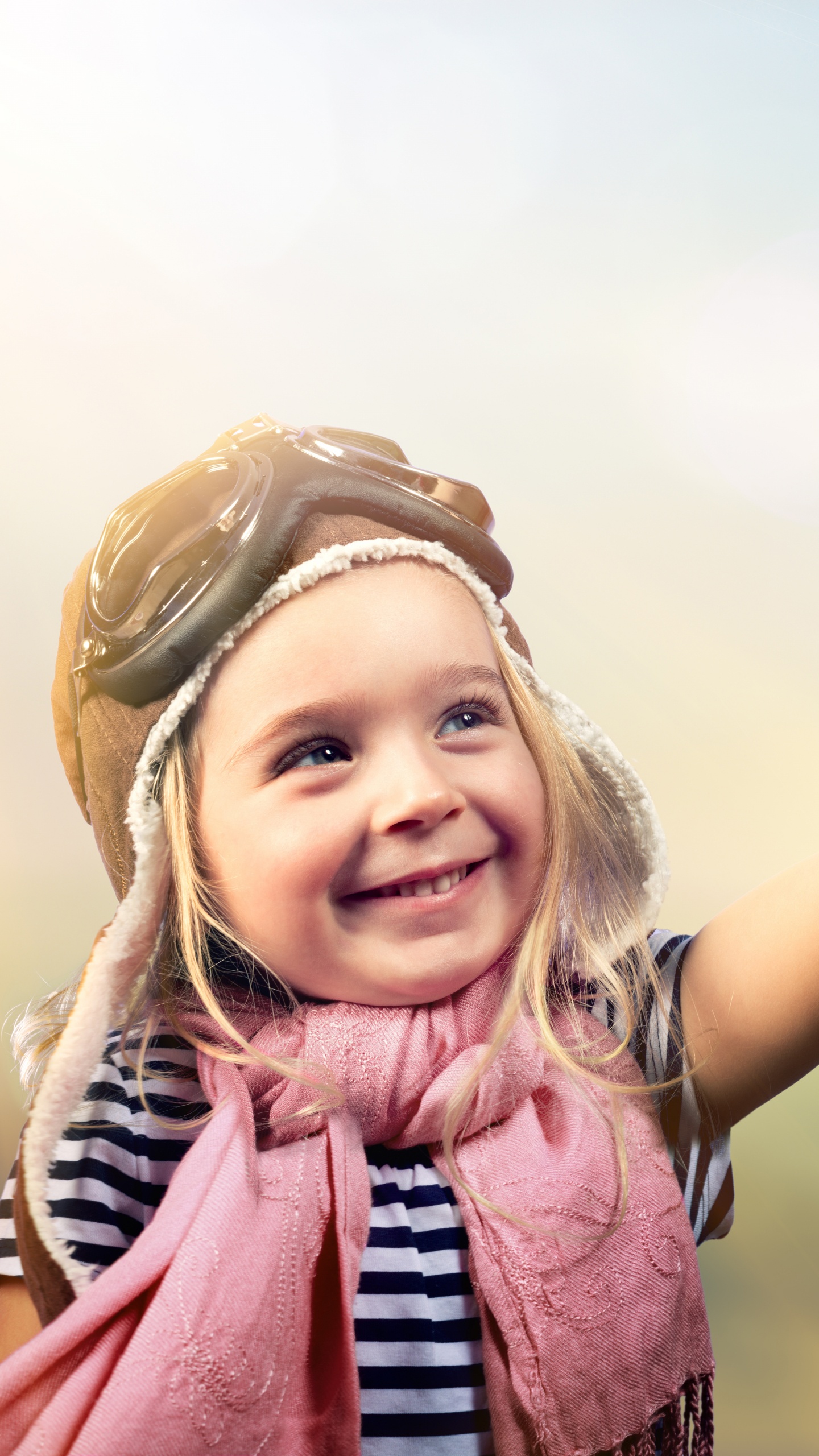Family, Child, Fun, Smile, Cloud. Wallpaper in 1440x2560 Resolution