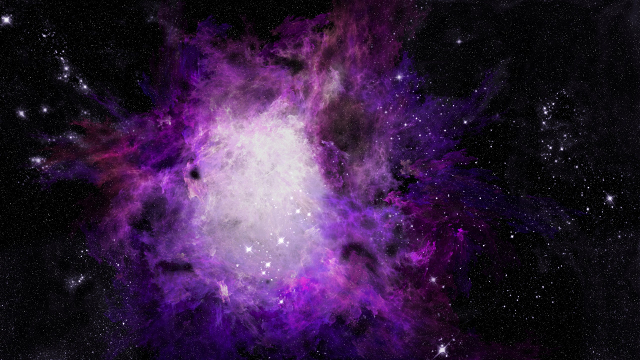 Purple and Blue Galaxy Illustration. Wallpaper in 1280x720 Resolution