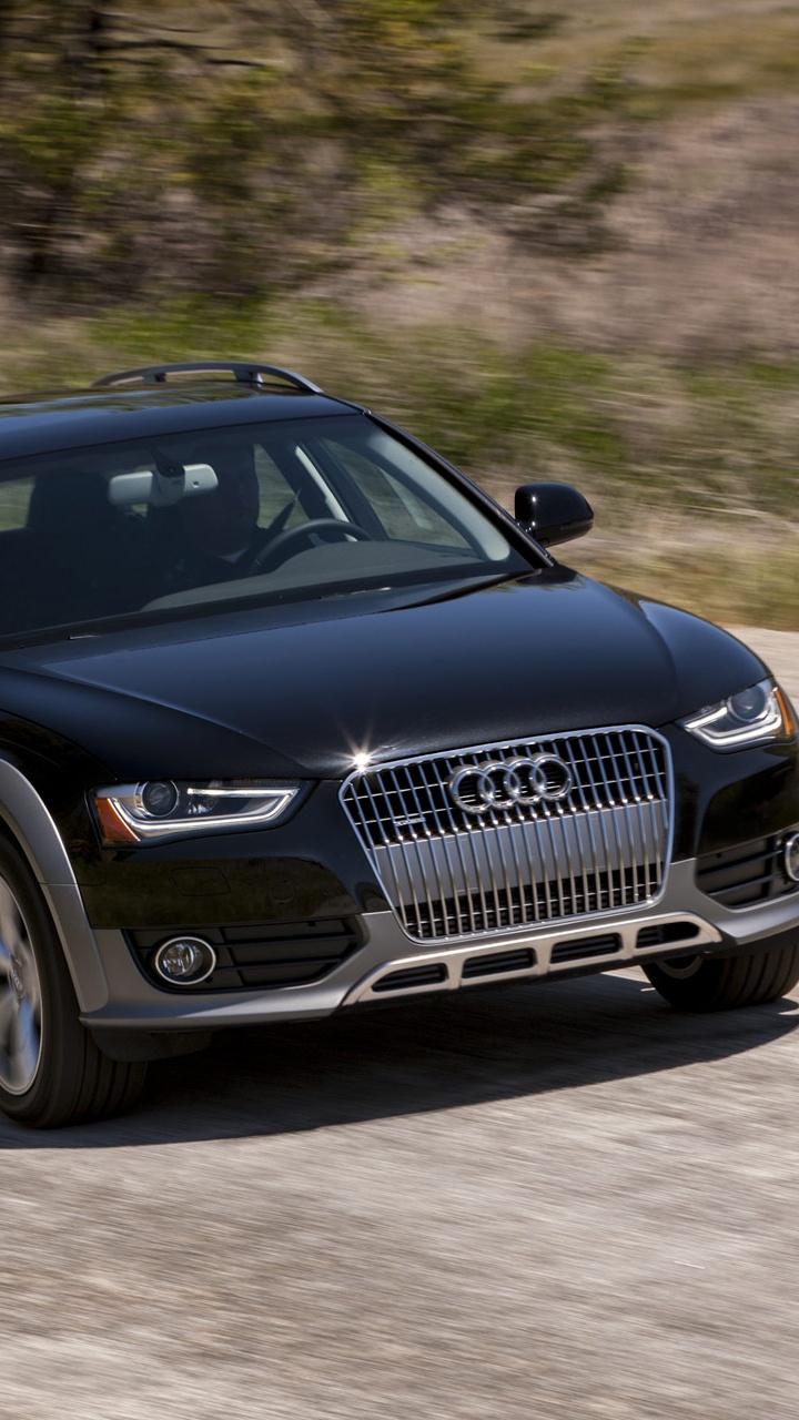 Black Audi a 4 on Road During Daytime. Wallpaper in 720x1280 Resolution