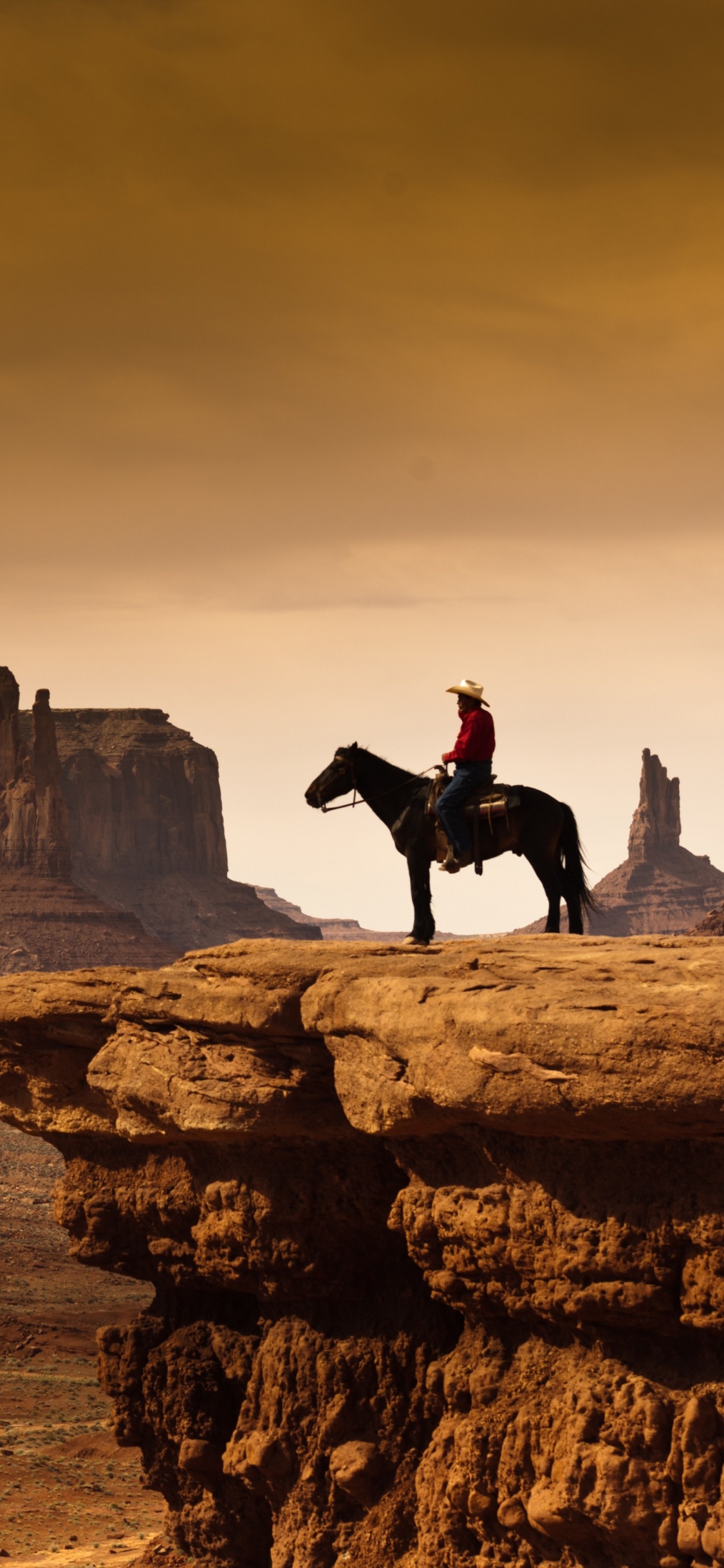 Rock, Ökoregion, Horizont, Cloud, Sonnenuntergang. Wallpaper in 1125x2436 Resolution