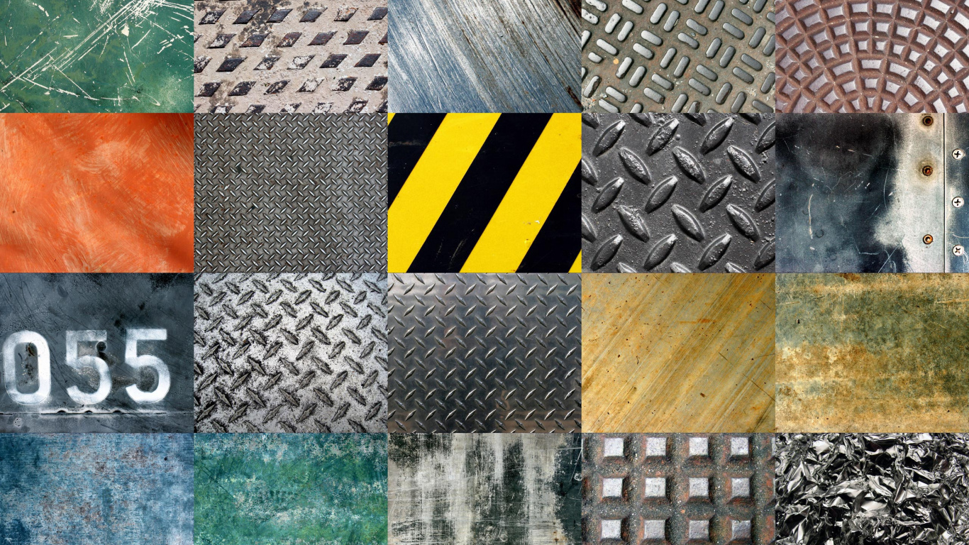 Sol à Carreaux Noirs et Jaunes. Wallpaper in 1366x768 Resolution