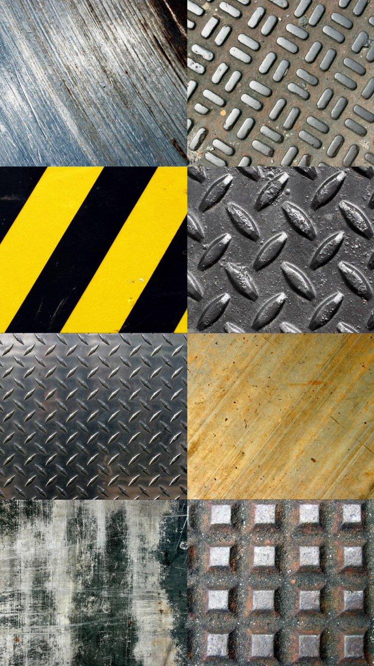 Sol à Carreaux Noirs et Jaunes. Wallpaper in 750x1334 Resolution