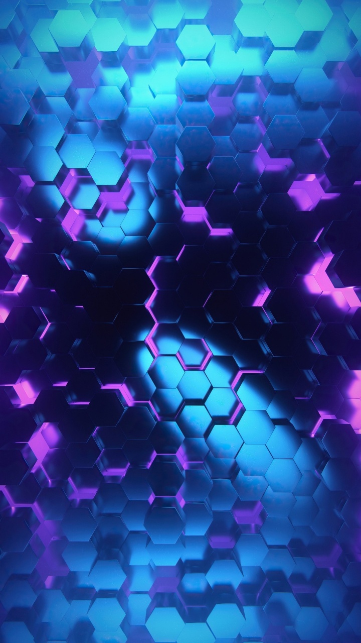 Light, Abstract Art, Digital Art, Purple, Blue. Wallpaper in 720x1280 Resolution