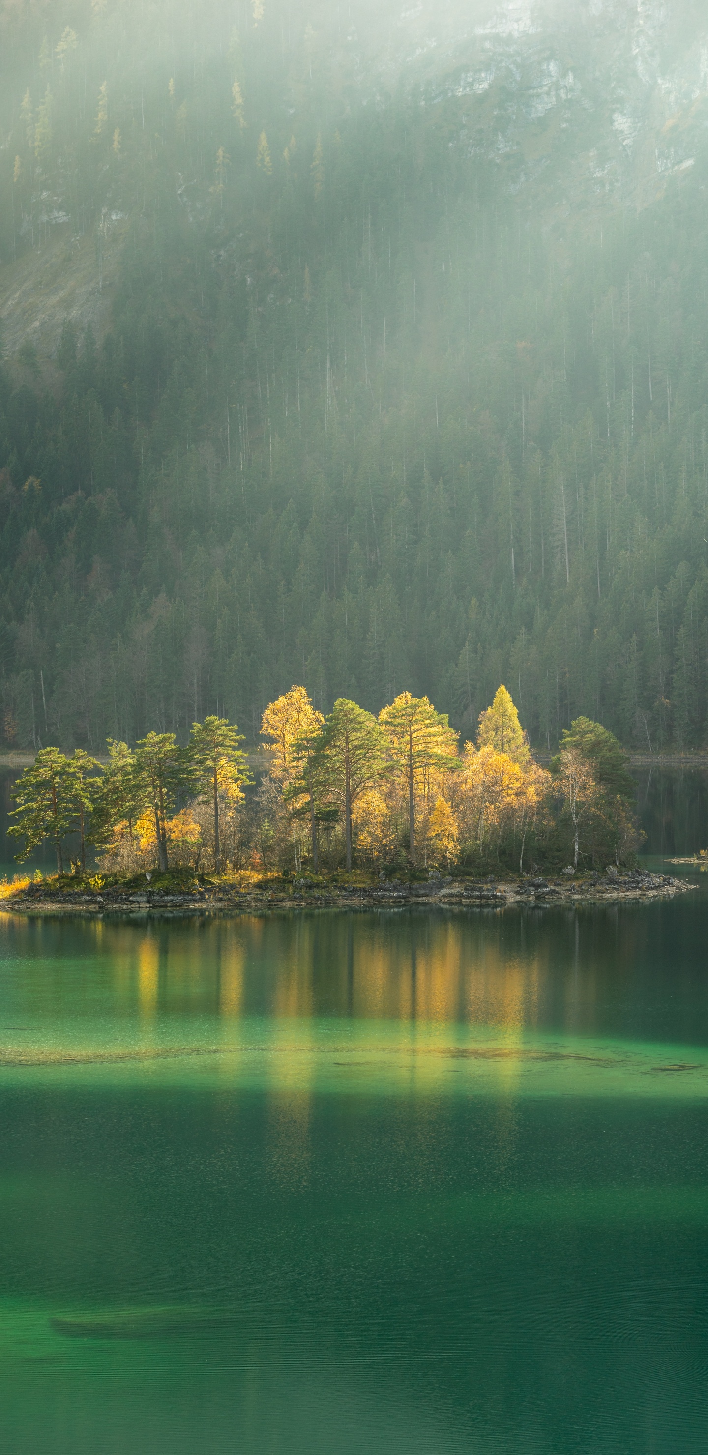 Nature, Paysage Naturel, Green, Réflexion, Eau. Wallpaper in 1440x2960 Resolution