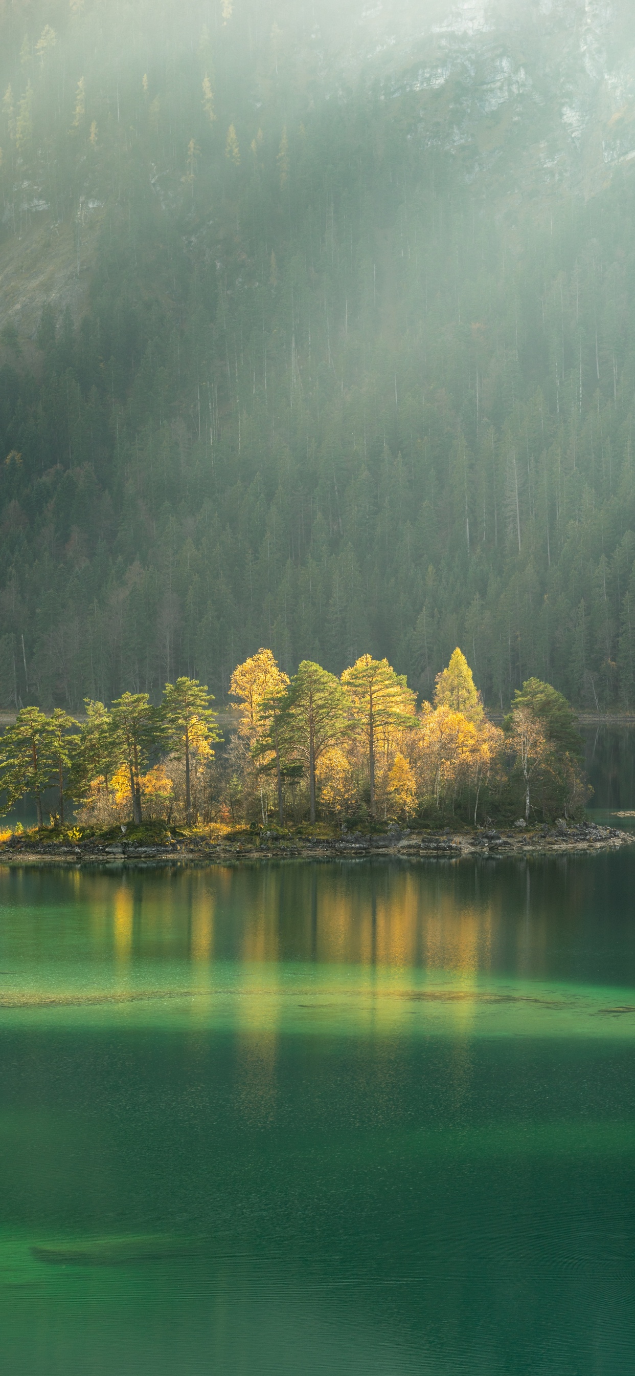 Nature, Natural Landscape, Green, Reflection, Water. Wallpaper in 1242x2688 Resolution