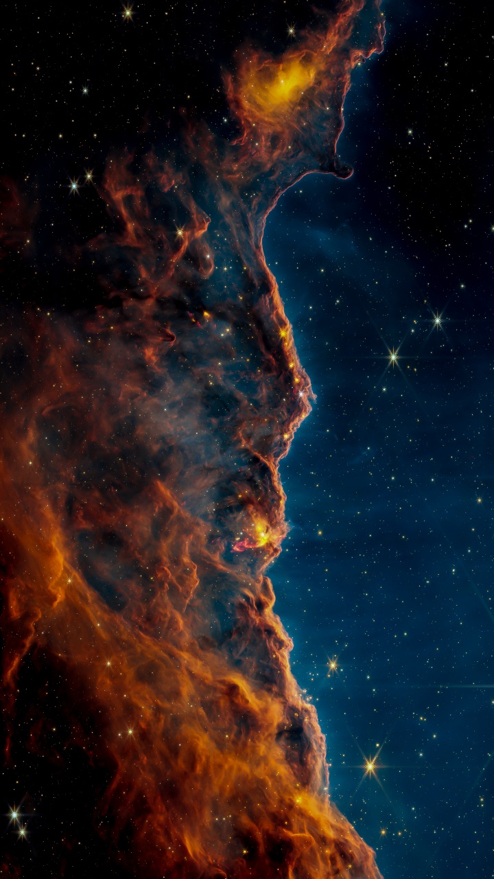 Nebula, Carina Nebula, Space, Star, James Webb Space Telescope. Wallpaper in 720x1280 Resolution