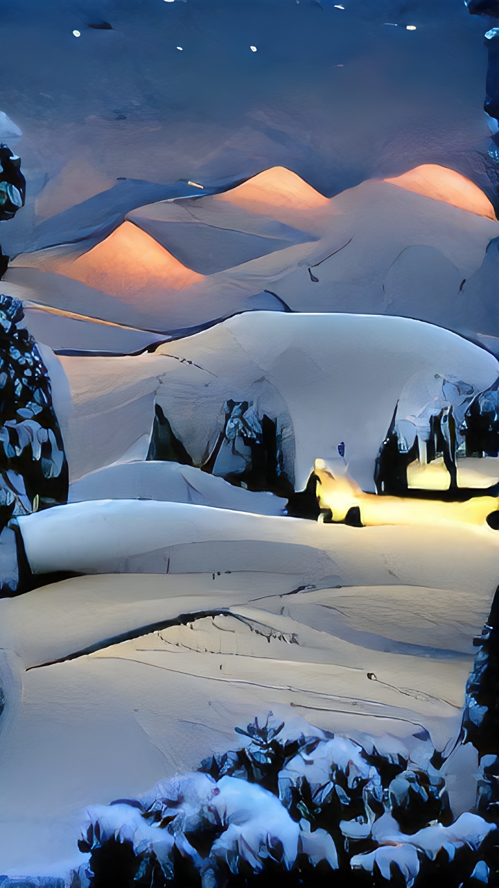 Nieve, Ambiente, Luz, Naturaleza, Paisaje Natural. Wallpaper in 720x1280 Resolution