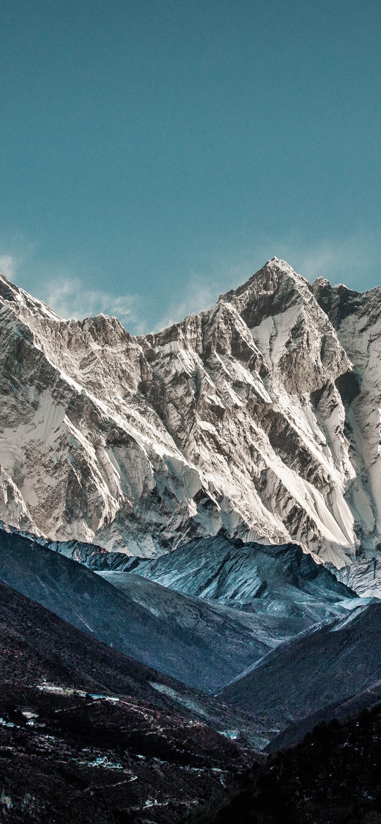 el Monte Everest, Montaña, Cumbre, Tablet, Nieve. Wallpaper in 1242x2688 Resolution